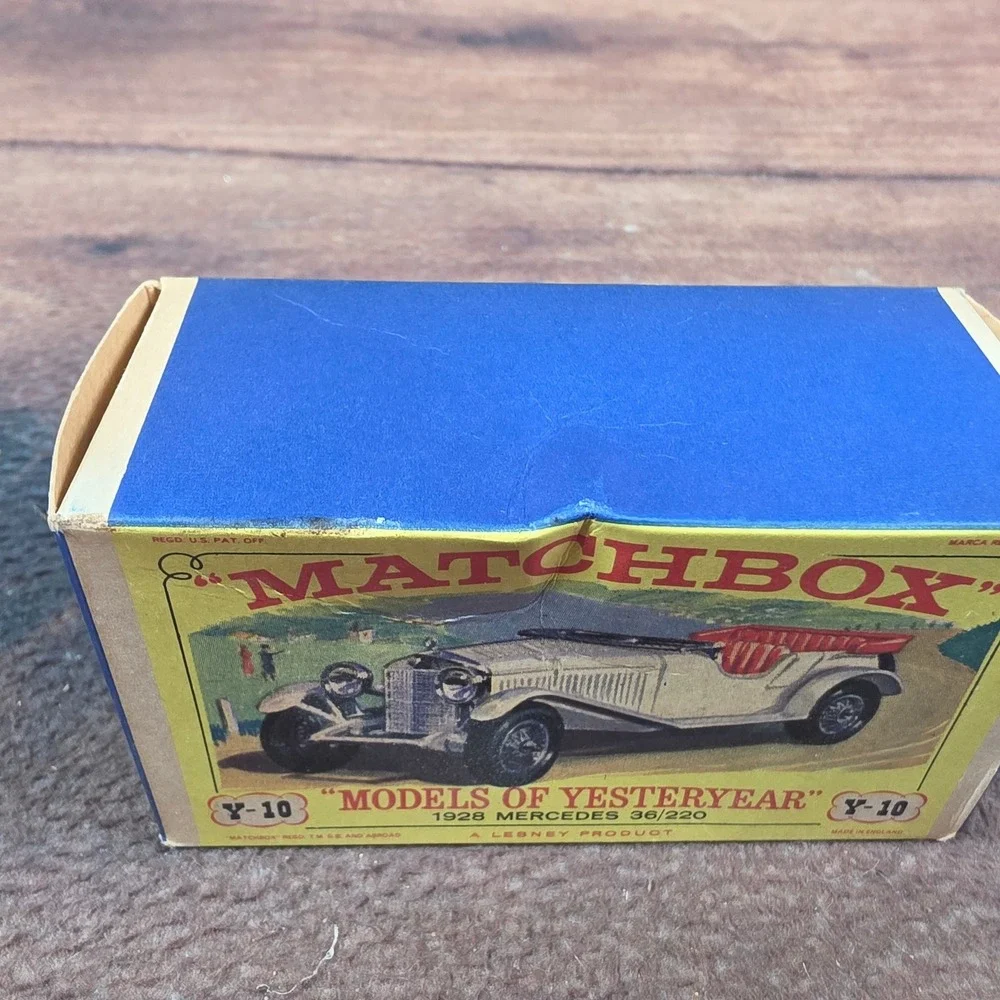 Matchbox 1928 Mercedes Benz 36/220 Models of Yesteryear White Good Y-10 Lesney